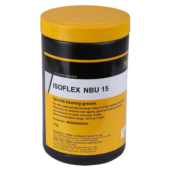 Kluber ISOFLEX NBU 15 Spindle Bearing Grease 1000g for CNC machines and industrial equipment